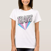 Trans Pride Burst Trans Tシャツ (正面)