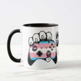 Trans Pride Game On Tiger Paw Controller Mug 2026 マグカップ