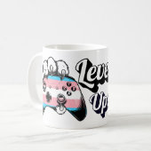 Trans Pride Level Up Tiger Paw Controller Mug 2026 コーヒーマグカップ (正面左)