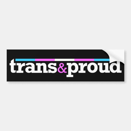 Trans&proudのバンパーステッカー バンパーステッカー (正面)