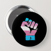 TRANS RESIST FIST - LGBTQヴィンテージアートワーク – 缶バッジ (正面&裏面)