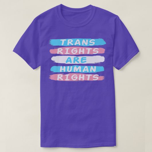 Trans Right Are Human RightsTransgender Lgbtq Prid Tシャツ (デザイン正面)