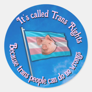 Trans Rightsのシール ラウンドシール