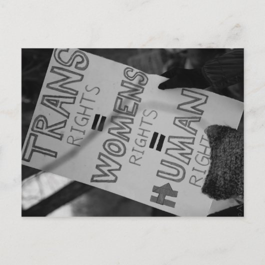 Trans Rightsはがき ポストカード (正面)