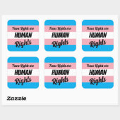 Trans Rights Are Human Rights スクエアシール (シート)