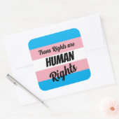 Trans Rights Are Human Rights スクエアシール (封筒)