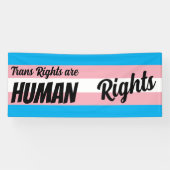 Trans Rights Are Human Rights 横断幕 (横)