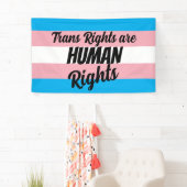Trans Rights Are Human Rights 横断幕 (インサイチュ)