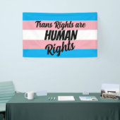 Trans Rights Are Human Rights 横断幕 (トレードショー)