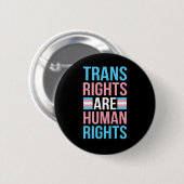 Trans Rights Are Human Rights Pride Month 缶バッジ (正面&裏面)