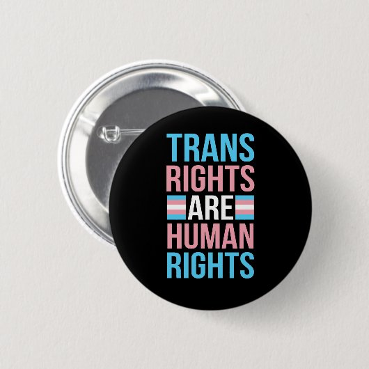 Trans Rights Are Human Rights Pride Month 缶バッジ (正面&裏面)