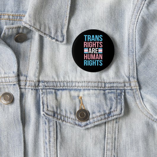 Trans Rights Are Human Rights Pride Month 缶バッジ (インサイチュ)