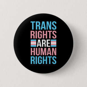 Trans Rights Are Human Rights Pride Month 缶バッジ
