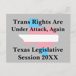 Trans Rights Are Under Attackはがき ポストカード