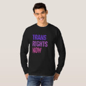 Trans Rights Now Human Rights LGBTQ Transgender Fl Tシャツ (正面フル)
