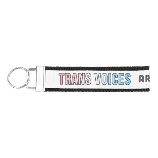 Trans Voices are beautiful リストバンドキーホルダー (鍵左)