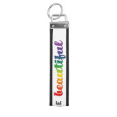 Trans Voices are beautiful リストバンドキーホルダー (鍵トップ)