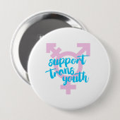 Trans Youthのサポート – Trans Symbol - 缶バッジ (正面&裏面)