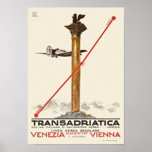 Transadriatica Italy Vintage Poster 1925 ポスター