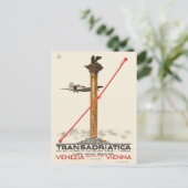 Transadriatica Italy Vintage Poster 1925 ポストカード (スタンド正面)
