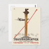 Transadriatica Italy Vintage Poster 1925 ポストカード (正面/裏面)