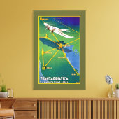 Transadriatica Navigazione Aerea キャンバスプリント (インサイチュ (リビング))