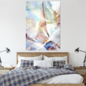 TransAmericaとGingkoの離れオーバーレイ キャンバスプリント (インサイチュ (寝室))