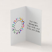 Transbian Pride Crescent Moons Greeting Card 名刺 (内部)