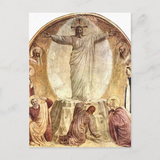 Transfiguration of Christ by Fra Angelico ポストカード (正面)