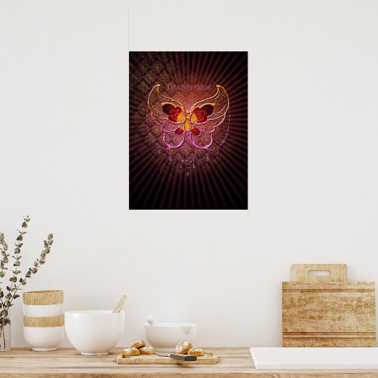 Transform Butterfly Moth – ポスター (キッチン)