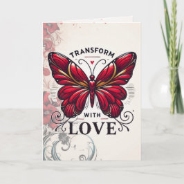 Transform with Love Greeting Card – Elegant Butter カード