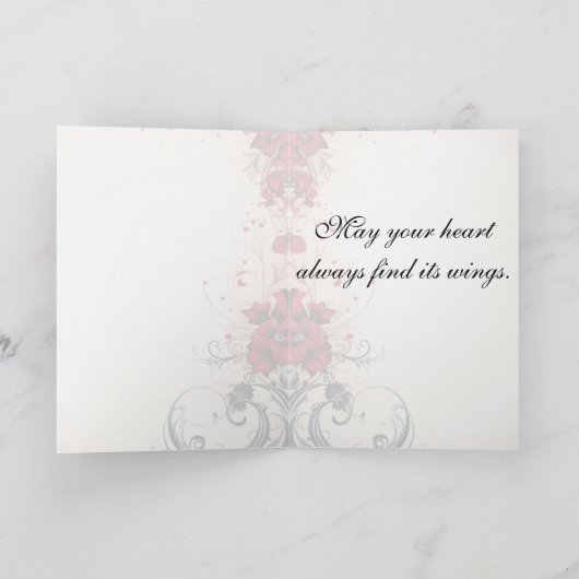 Transform with Love Greeting Card – Elegant Butter カード (内部)