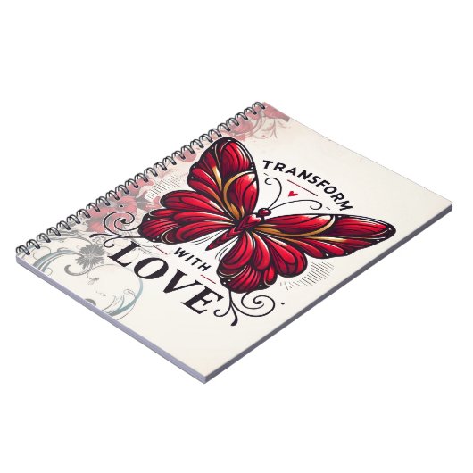Transform with Love Journal – Self-Discovery Noteb ノートブック (左側)