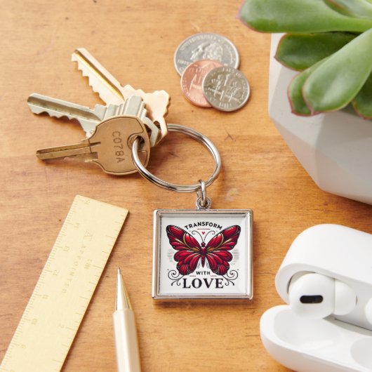 Transform with Love Keychain – Symbol of Change キーホルダー (デスク)