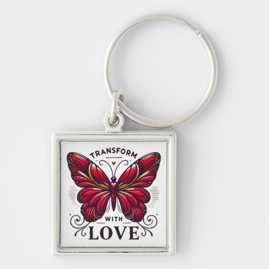 Transform with Love Keychain – Symbol of Change キーホルダー (正面)