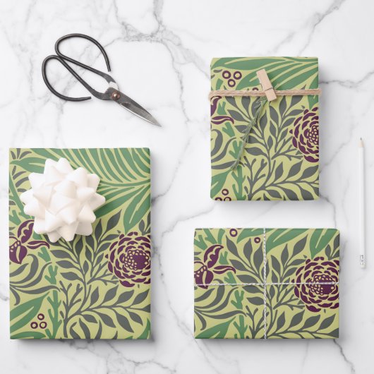 Transform Your Space with Seamless Floral Patterns ラッピングペーパーシート (正面)