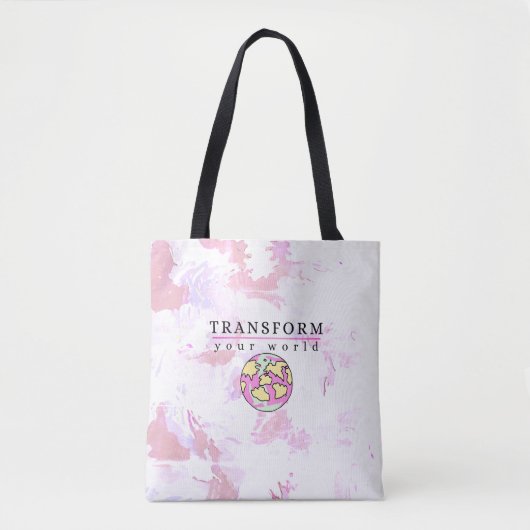 Transform your world Motivaional トートバッグ (正面)