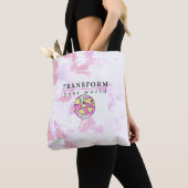 Transform your world Motivaional トートバッグ (クローズアップ)