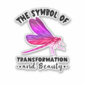 Transformation Beauty Nature Insect Dragonflies Dr シール (正面)