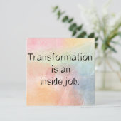 Transformation Quote Watercolor Art Card シーズンカード (スタンド正面)