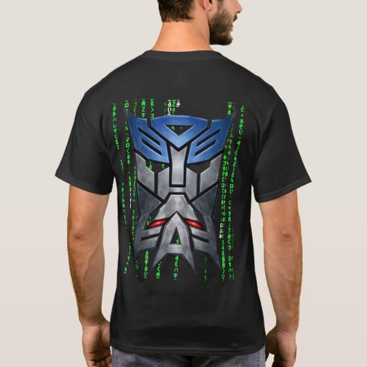 Transformers 1x00001 マトリックス ブラック マトリックス ブラック BY Tシャツ (裏面)