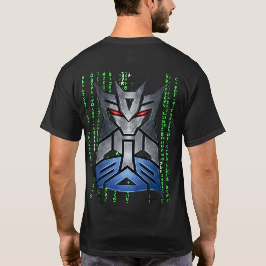 Transformers 1x00001 MATRIX BLACK BY SAMURAI FEUDA Tシャツ (裏面)