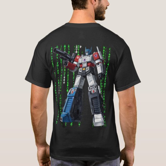 Transformers 1x005 MATRIX BLACK BY SAMURAI FEUDAL  Tシャツ (裏面)
