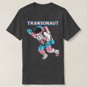 Transgender Astronaut Space Gravity Transseual Fla Tシャツ (デザイン正面)
