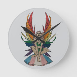 Transgender Faerie  ラウンド壁時計