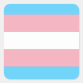 Transgender Flag スクエアシール (正面)