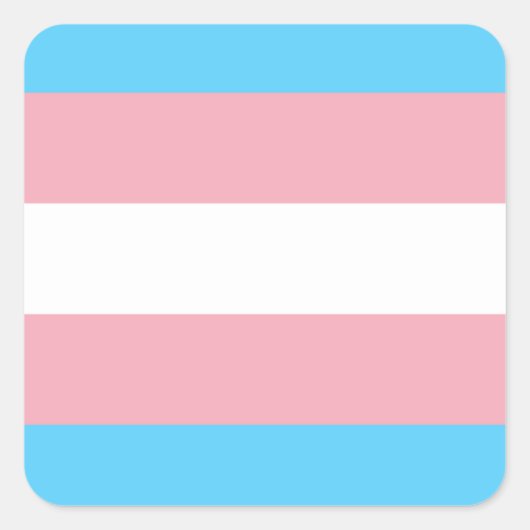 Transgender Flag スクエアシール (正面)