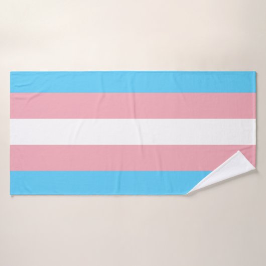 Transgender Flag バスタオル (バスタオル)