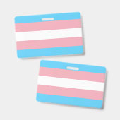 Transgender Flag バッジ (正面&裏面)