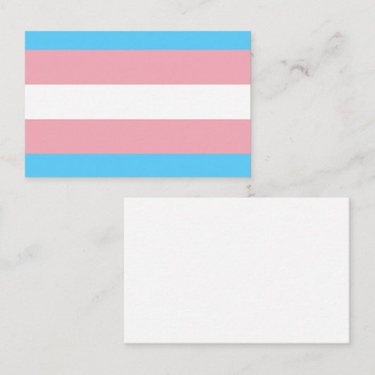 Transgender Flag 名刺 (正面/裏面)